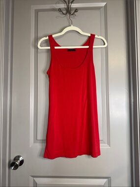 Women’s Red Scoop Neck Tank Top by Emily Blu